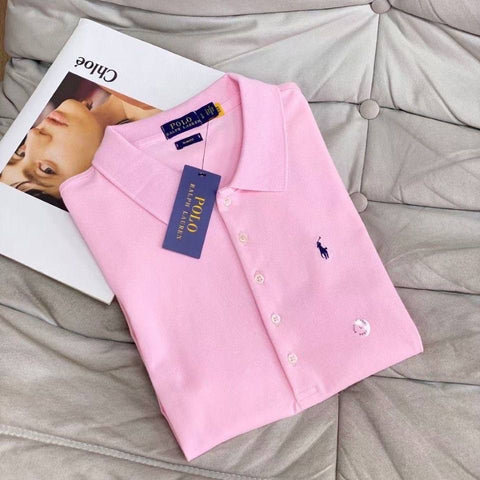 Pre Order Half Button Luxury Polo Tops (7 Colours)