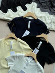 Pre Order Luxury Yoga Cropped Tees