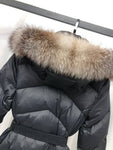 Pre Order Luxury Longline Padded Belted Coat