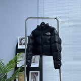 Pre Order Cropped Puff Coat In Black
