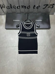 Pre Order Sleeveless Initial Luxe Logo Vest Top