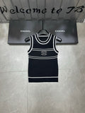 Pre Order Sleeveless Initial Luxe Logo Vest Top