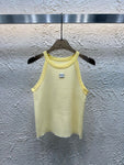 Pre Order Luxury Logo Sleeveless Strap Top