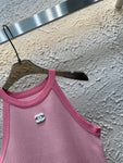Pre Order Luxury Logo Sleeveless Strap Top