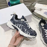 Pre Order Luxury Leather Blue Logo Design Trainers