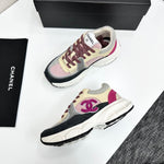 Pre Order Luxury Purple Double C Logo Trainers