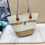 Pre Order Luxury Logo Stripe Basket Bag