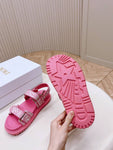 Pre Order Luxury Logo Pink Sandals