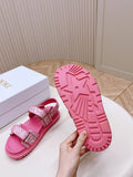 Pre Order Luxury Logo Pink Sandals