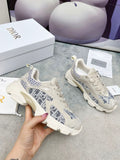 Pre Order Trainers With Luxury Blue Pattern In Nude