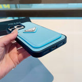 Pre Order Leather Card Holder Luxury Logo Phone Case