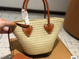 Pre Order Luxury Double Logo Beach Bag