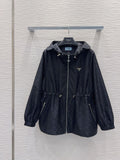 Pre Order Luxury Design Tie Waist Raincoat