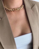 Pre Order Luxury Initial Gold Necklace & Bracelet Set
