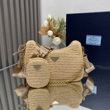Pre order Crochet Luxe Cross Body Bag In Beige