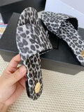 Pre Order Luxury Leopard Flat Slides
