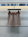 Pre Order Bandeau Luxury Logo Skirt Set