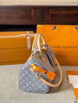 Pre Order Luxury Logo Denim Speedy Bag (2 Styles)