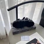 Pre Order Luxury Gold Logo Double Strap Sandals