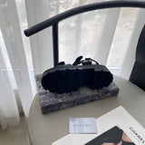 Pre Order Luxury Gold Logo Double Strap Sandals