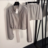 Pre Order Track Jacket & Short Luxe Set