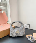Pre Order Luxury Pleated Design Logo Mini Bag (7 Colours)