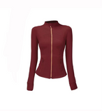 Pre Order Luxury Gold Zipper Lu Jacket (5 Colours)
