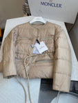 Pre Order Luxury Tie Waist Padded Zip Pocket Coat