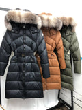 Pre Order Luxury Longline Padded Belted Coat