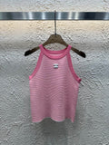 Pre Order Luxury Logo Sleeveless Strap Top