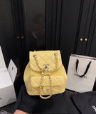 Pre Order Luxury Logo Double Chain  Backpack (6 Colours)