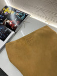 Pre Order Suede Bandeau Luxury Logo Open Back Top