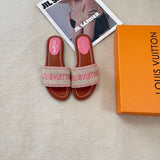Pre Order Luxury Logo Flat Mules