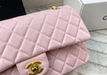 Pre Order Luxury Gold Logo Chain  Pink Bag