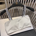 Pre Order Luxury C & D Logo Bikini Set In White