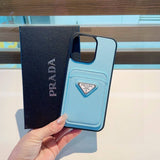 Pre Order Leather Card Holder Luxury Logo Phone Case
