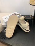 Pre Order Crochet Luxury Gold Logo Sandals