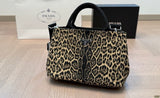 Pre Order Luxury Logo Leopard Handbag With Strap