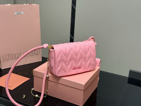 Pre Order Luxury Logo Rope Strap Bag With Mini Purse (4 Colours)