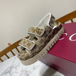Pre Order Luxury Double Logo Sandals (4 Colours)