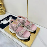 Pre Order Luxury Logo Snake Print Sandals (3 Colours)