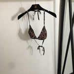Pre Order Luxury Leopard Shorts & Bikini Top Set (2 Colours)