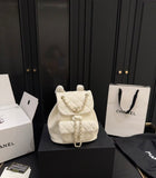 Pre Order Luxury Logo Double Chain  Backpack (6 Colours)