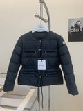 Pre Order Luxury Tie Waist Padded Zip Pocket Coat