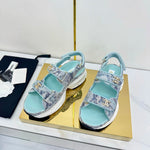 Pre Order Luxury Logo Snake Print Sandals (3 Colours)