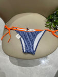 Pre Order Blue & Orange Luxury Logo Design Bikini Set