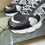 Pre Order Luxury White Logo Trainers In Black/White