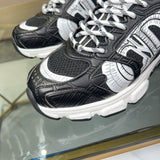 Pre Order Luxury White Logo Trainers In Black/White