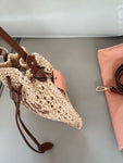 Pre Order Luxury Woven Logo Top Handle Bag