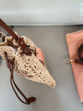 Pre Order Luxury Woven Logo Top Handle Bag